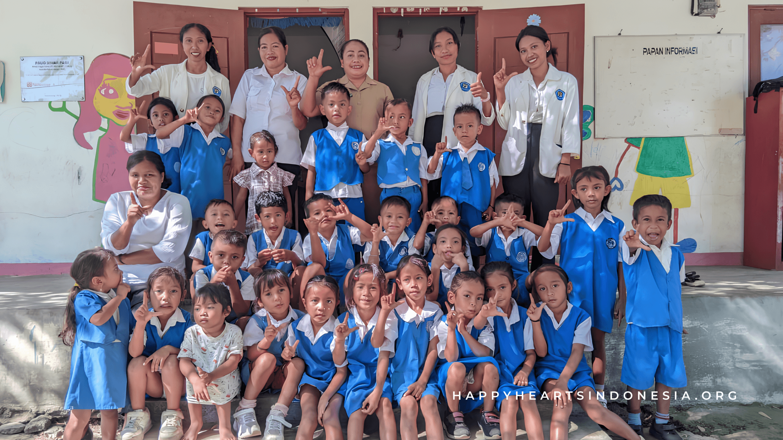 Students at PAUD Sinar Pagi